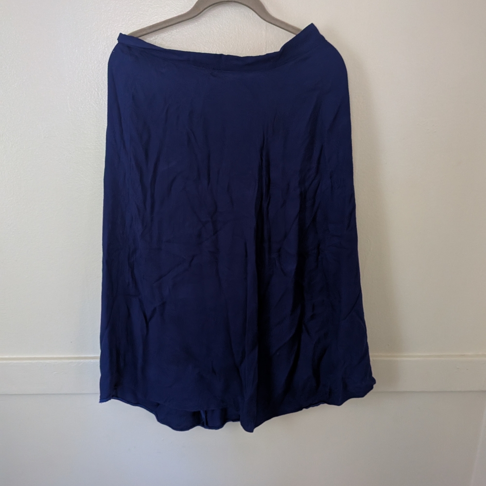 Heyday Deep Blue Midi Skirt Vintage Repro 1940s